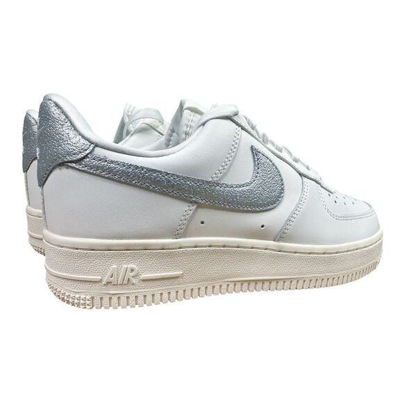 Nike Air Force 1 ‘07 ESS TRND Size 6.5 Women’s Summit White / Metallic Silver - Picture 7 of 14